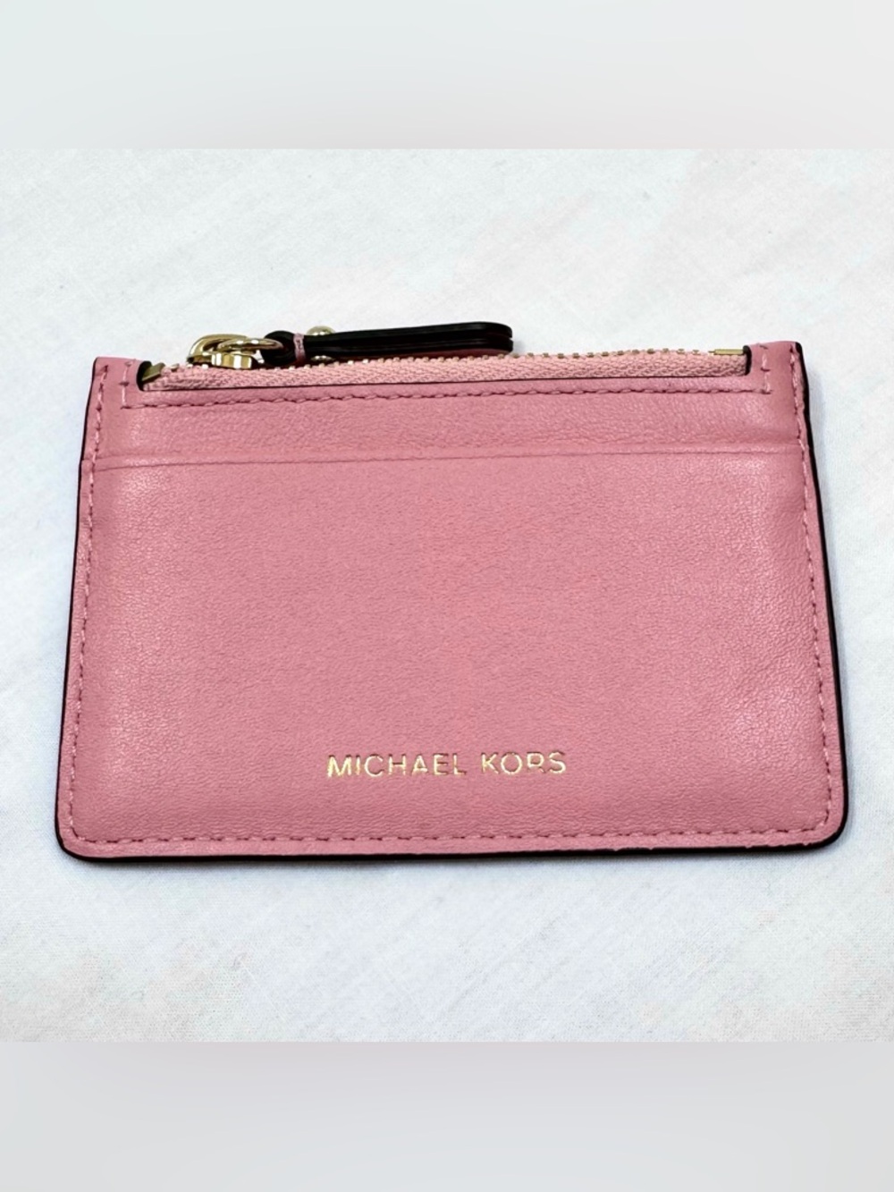New MICHAEL Kors Whitney Small Leather Chain Carryall Wallet Carnation Pink - Picture 6 of 8